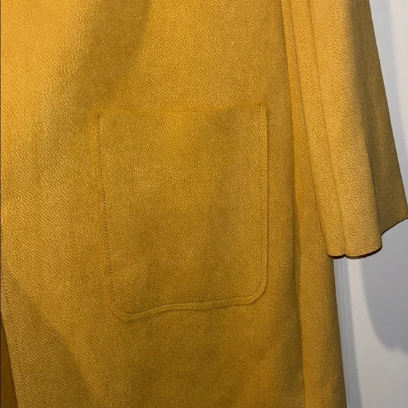 Joan Vass Mustard long jacket M - Picture 3 of 4